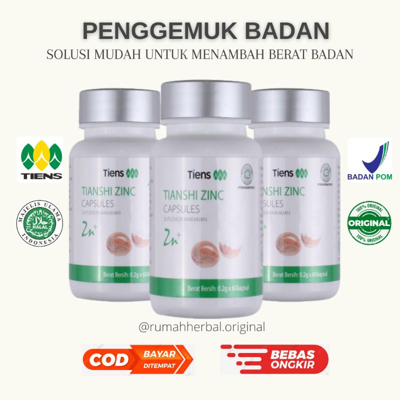 Penggemuk Badan Suplemen Penggemuk Badan Anak Dewasa Remaja Tiens Penggemuk Badan Zinc Tiens Susu Pe