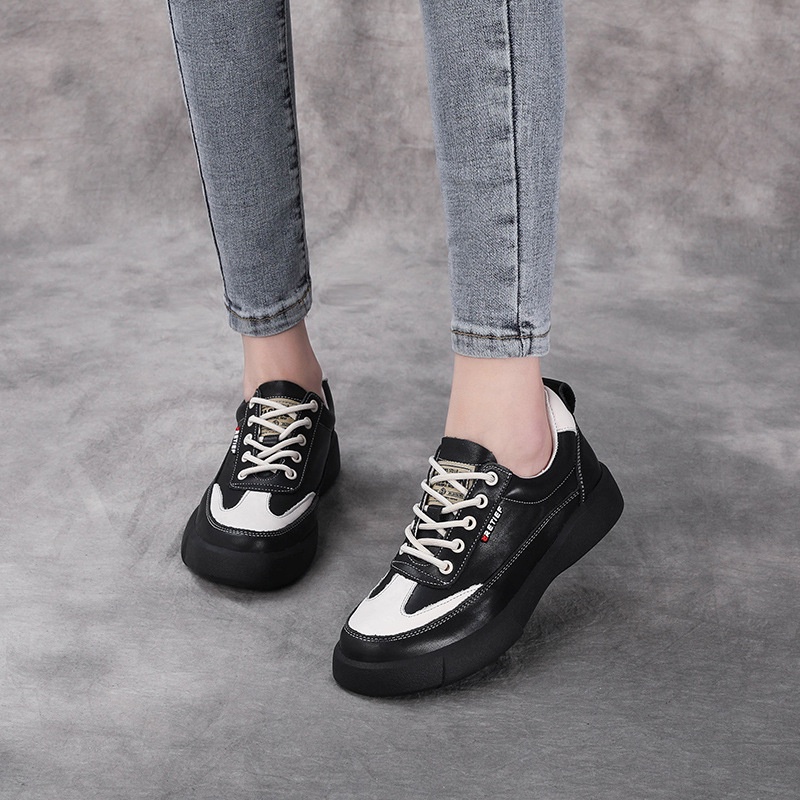 Dr. Martin Boot Sepatu Wanita 2022 Asli Inggris Kulit Handmade Round Toe Renda Datar Bersol Dalam Mu