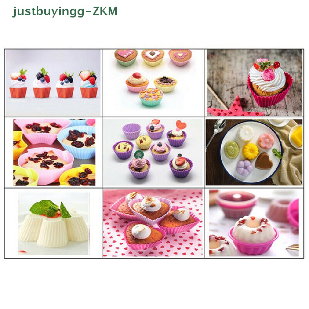 6 Pcs Cetakan Kue Cupcake Bahan Silikon