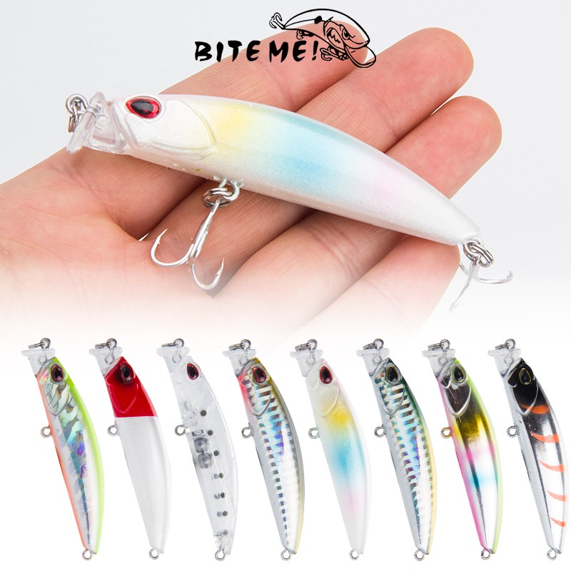 Alat Pancing Alat Pancing Murah Umpan Pancing Clouser Minnow 1PCS 8cm/10g Kail Pancing relix nusantara Heavy Sinking Minnow Umpan Pancing Buatan 3D Eyes Plastic Umpan Ikan Minnow Lure Umpan Mancing