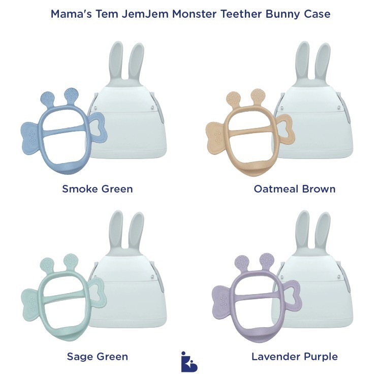 Mama’s Tem JemJem Monster Teether Bunny Case | Gigitan Bayi