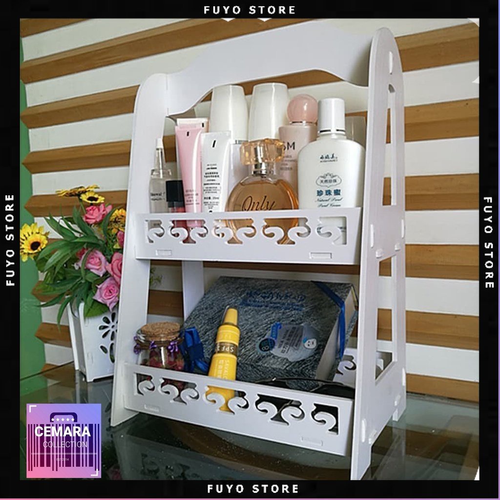CMRRK - Rak KosmetiK DIY Desktop Storage DIY Serbaguna / Rak Skincare / Rak Bumbu Dapur / Rak Serbag