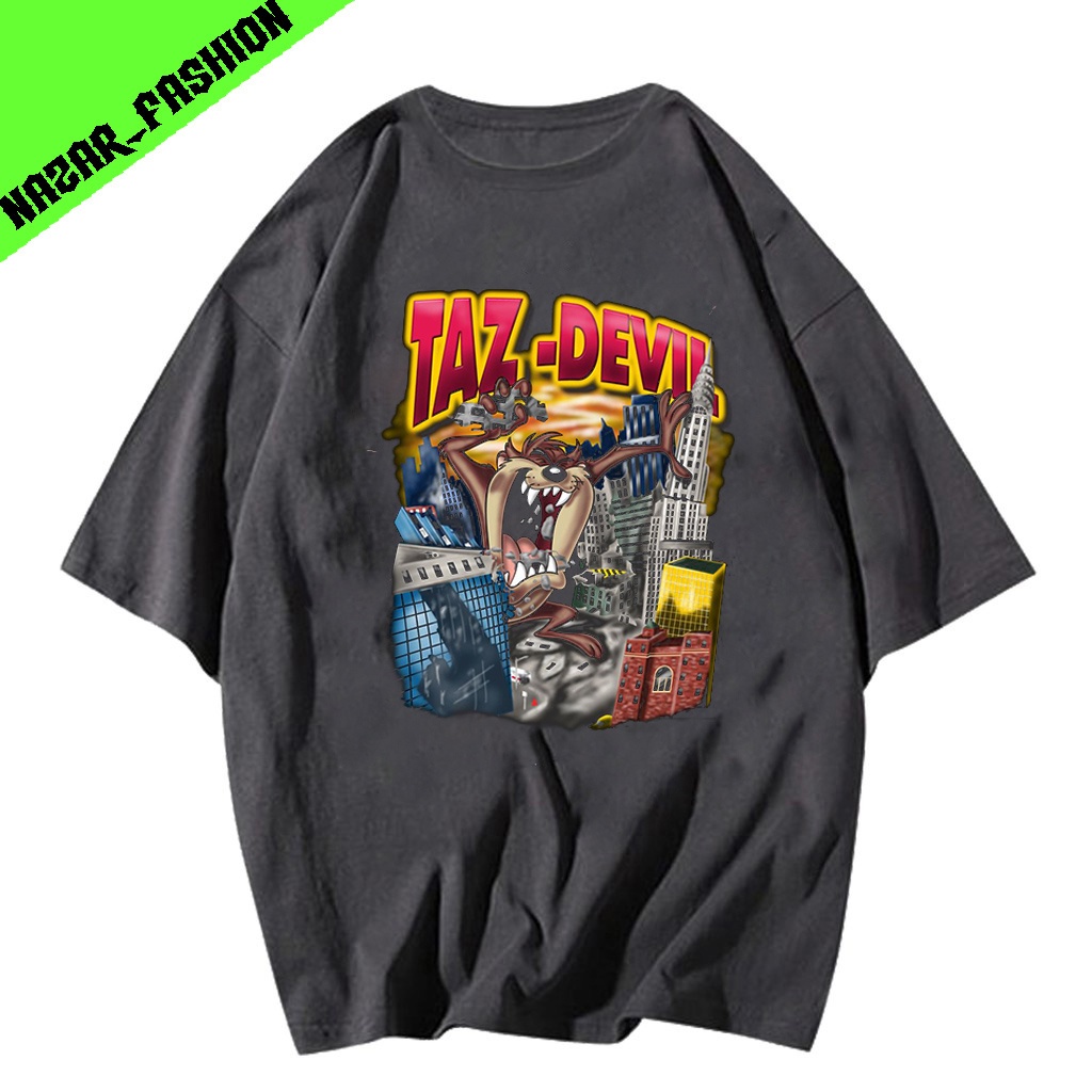 Kaos anime tazz devill vintage tee oversize