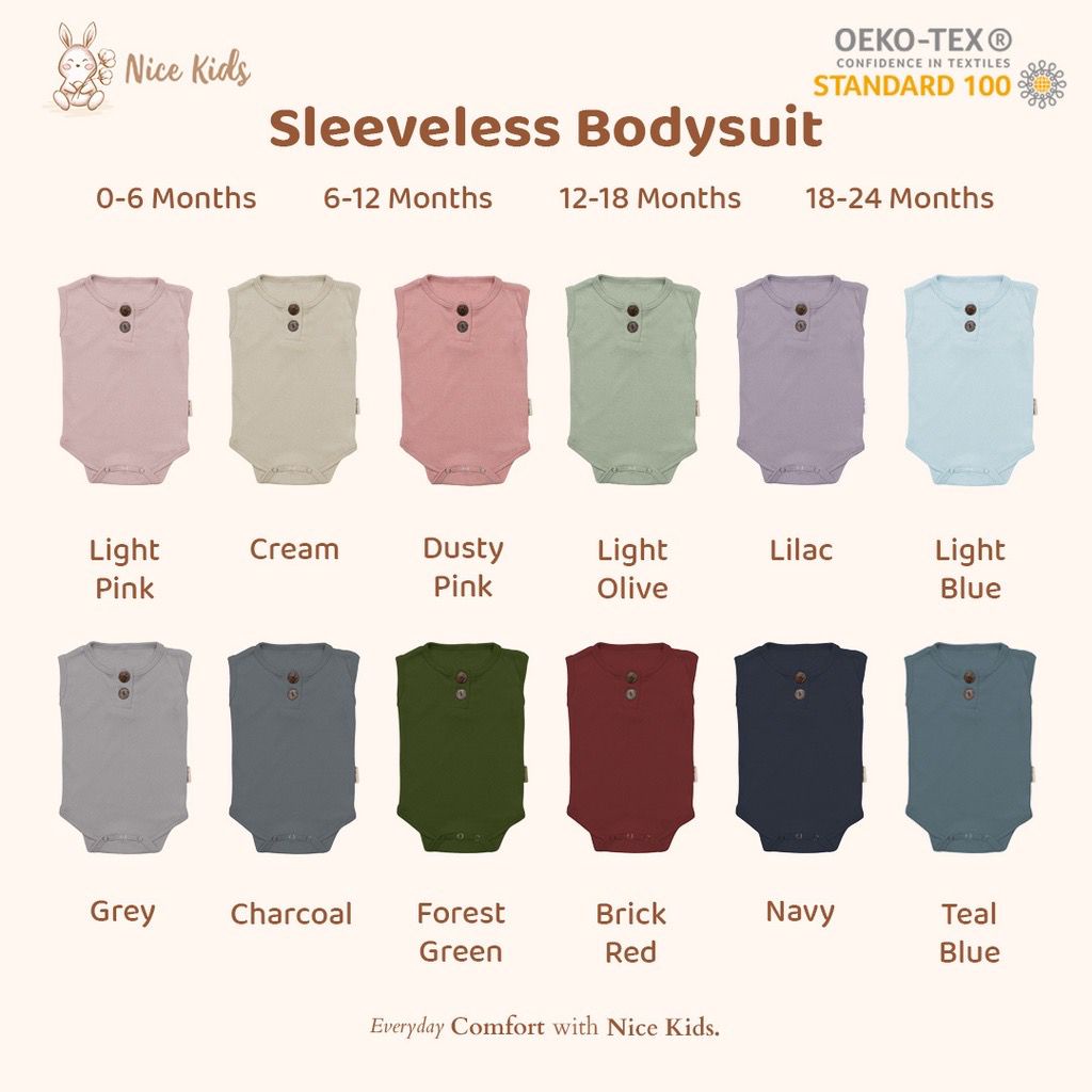 Baby Giggles - Nicekids Sleeveless Bodysuit