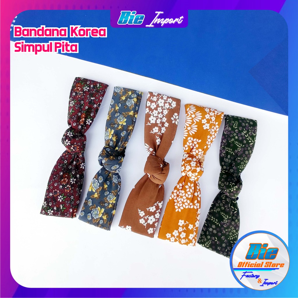 Bandana Korea Elastis Impor Best Seller / Bando Korea