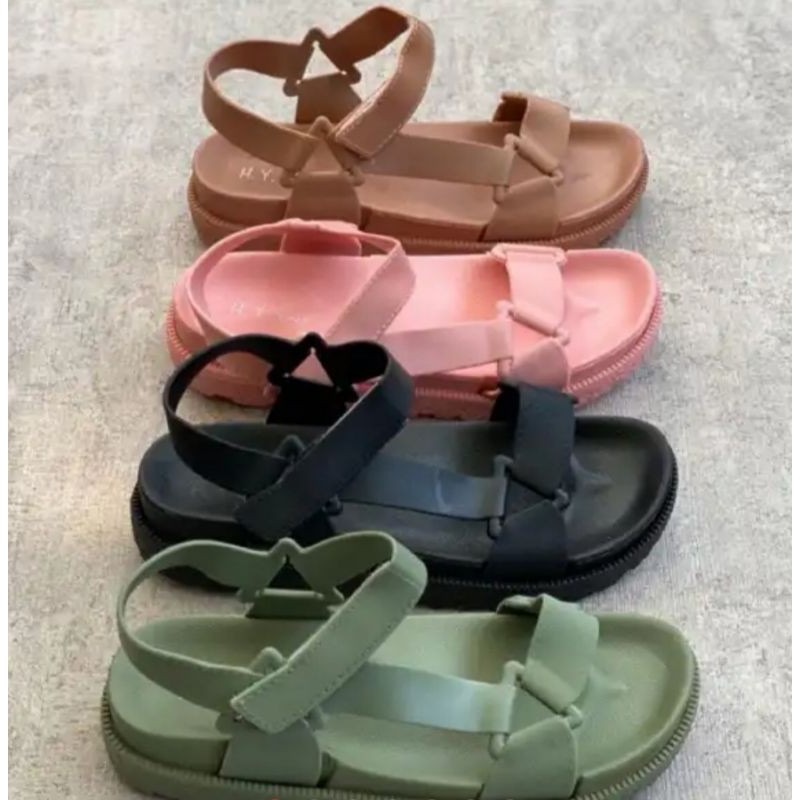 SANDAL GUNUNG  TRENDY JELLY/Sandal Wedges Tali/ Sandal Premium.