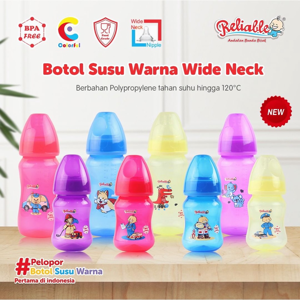 Reliable Botol Susu Wide Neck Anti Kolik 280 ml 8 oz RBS-9960