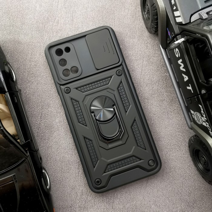big promo samsung a31 - sgflip army militay ring flip lens armor case shockproof