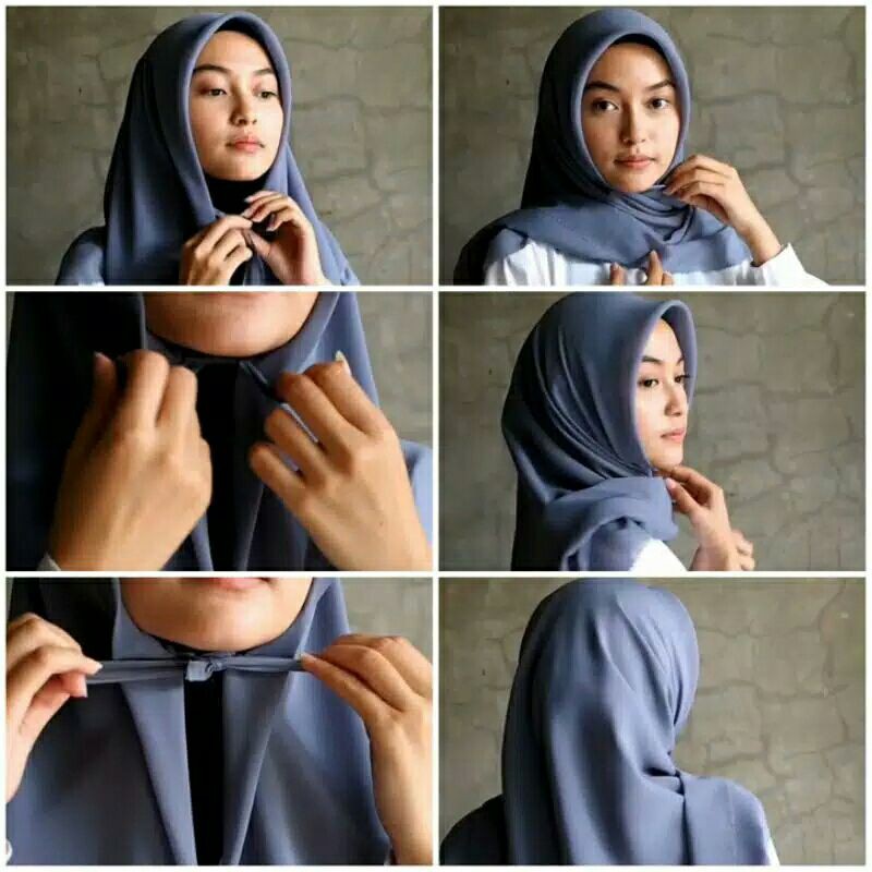 Kerudung Hijab Instan Tali Segiempat El32 Pinggiran Lasercut