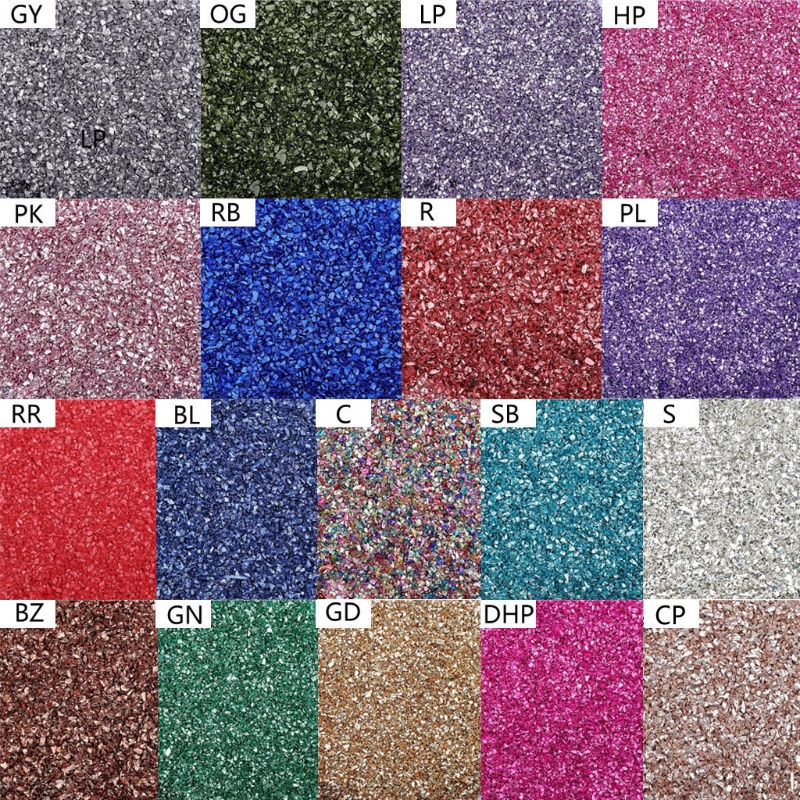 Siy 1 Kantong Batu Kristal Epoxy Resin Glitter Asimetris Untuk Dekorasi Nail Art Diy