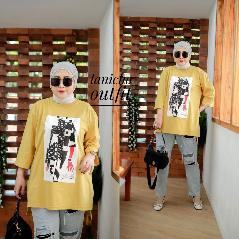 Atasan Oversize teebaru Lanicha original