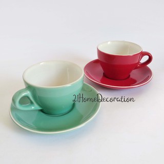 Cangkir Saucer k200 Warna  Warni  Coffee Tea Mug Unik  Cafe 