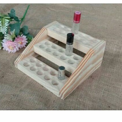 rak parfum 8ml/stand parfum kayu/tatakan parfum tingkat
