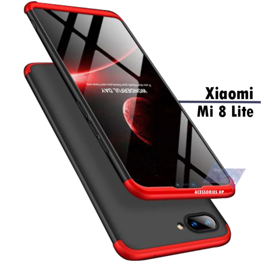 GRA Case Xiaomi Mi 8 Lite Hardcase Original GKK 360 Full Protective