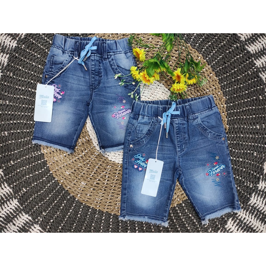 CELANA JEANS RAWIS ANAK CEWEK / CELANA JEANS PENDEK ANAK CEWEK / BAWAHAN JEANS ANAK CEWEK