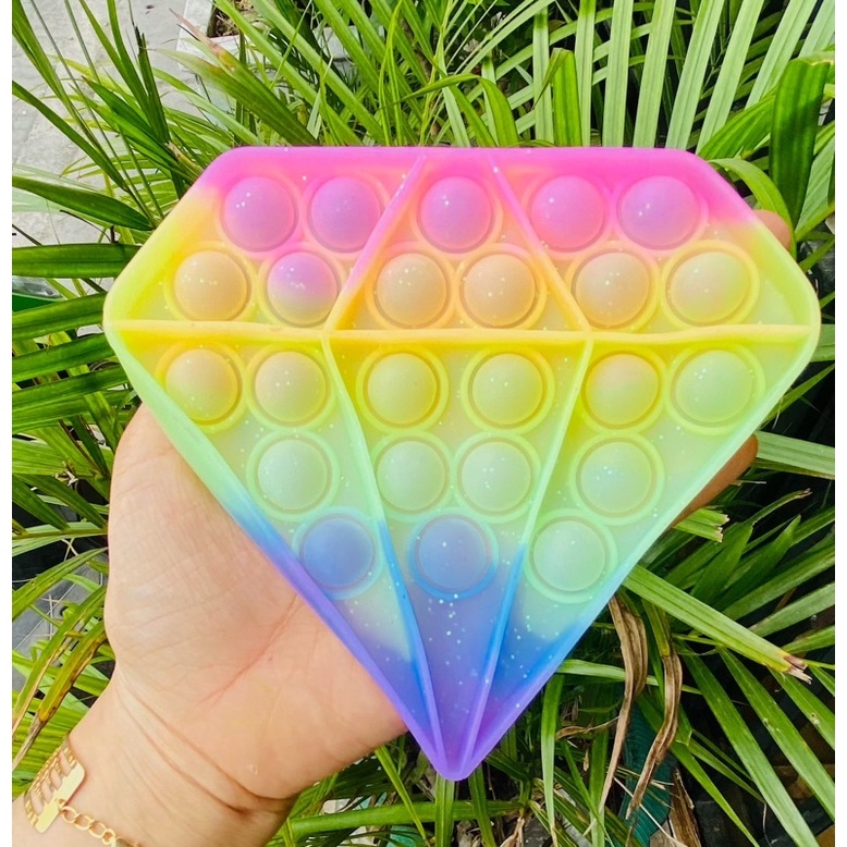 (TERBARU) POP IT PASTEL SERI GLITER POP IT GLITER BARU-Diamont