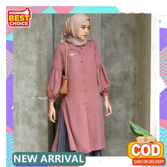 Tunik Wanita Terbaru 2021 Kekinian Terbaru Import Murah Remaja 2022 Muslim Baju Untuk Lebaran Tunic 