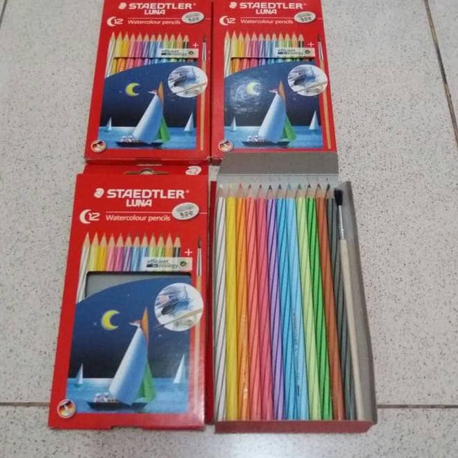 

♧M75358✓ Pensil Warna Staedtler Luna Watercolour Pencils 12 Colour