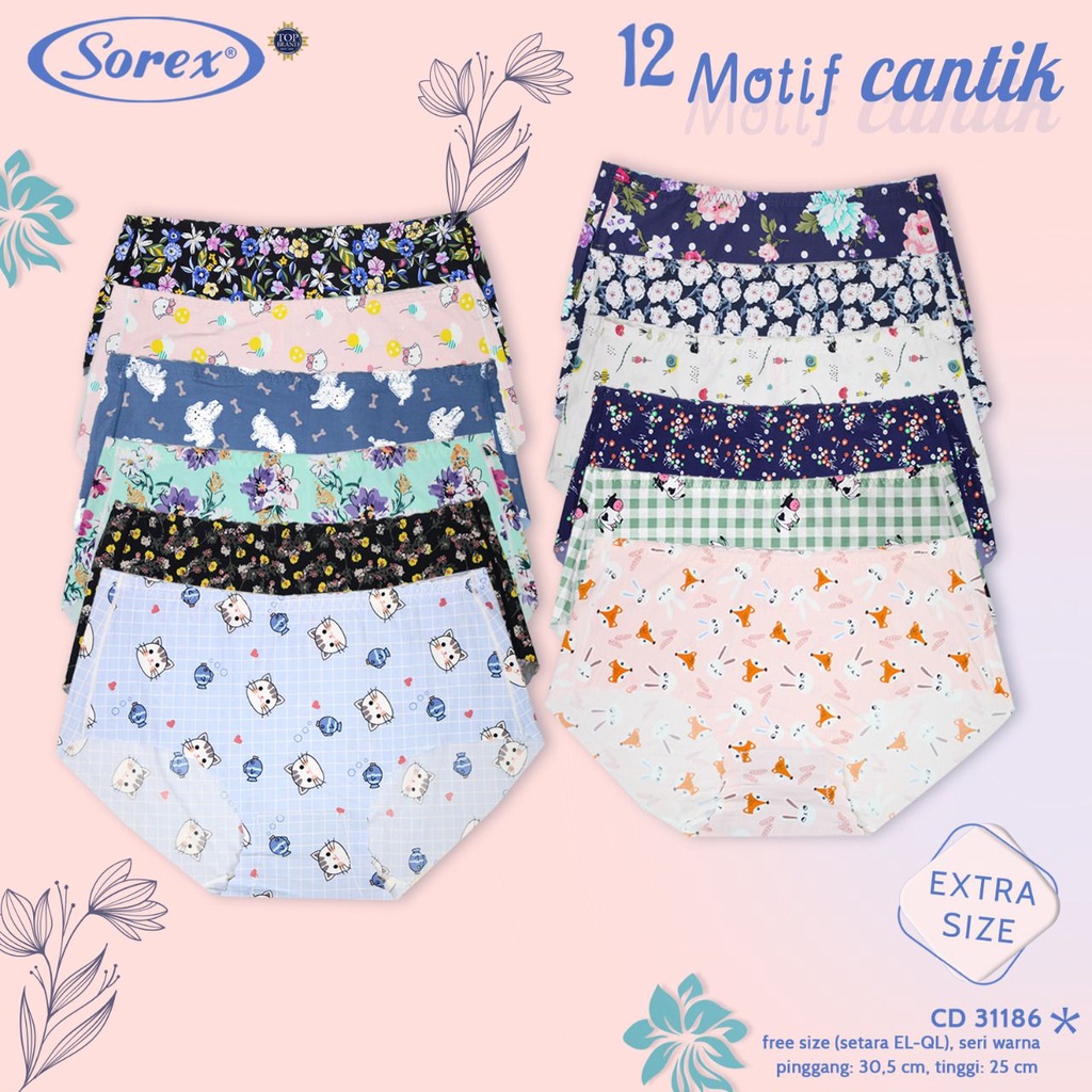 Sorex 31186 Seamless Panty Celana Dalam Tanpa Jahitan Anti Nyeplak