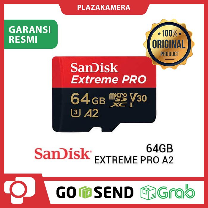 Sandisk Extreme Pro A2 MicroSDXC 64GB Memory Card