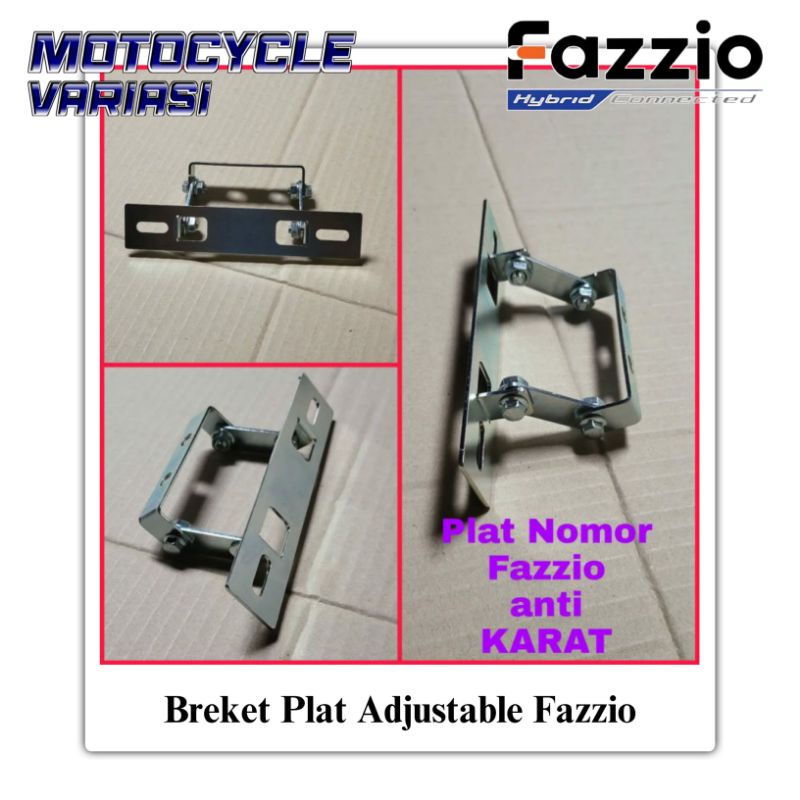 Breket Plat Nomor Fazzio Dudukan Plat Fazzio Custom