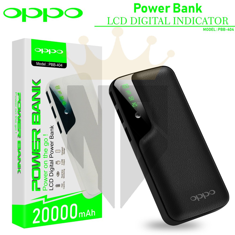 PB POWERBANK POWER BANK OPPO PBB-404 MURAH KAPASITAS 20000 mAh PBB404