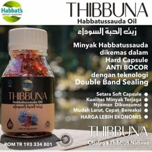 Thibbuna Habbatussauda oil  Minyak habatussauda murni isi 210 kapsul