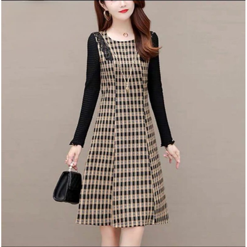 Korean Midi Dress/Tunik Korean Style Premium Import