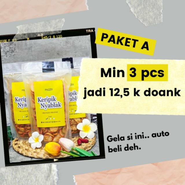 

Paket nyablak A || keripik seblak || 250 gr