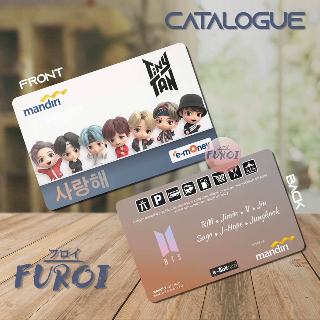 Kartu Flazz BCA | Kartu Emoney Mandiri | BTS Tiny Tan All 1