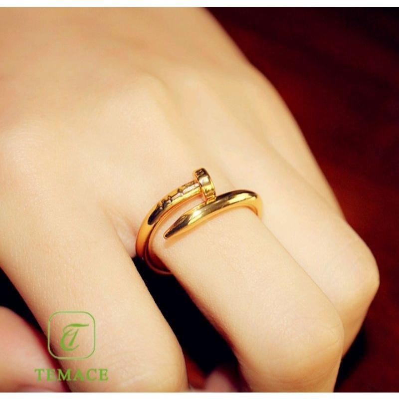 Cincin Titanium Kekinian Slim Couple/Gold Grade/Silver Terlaris