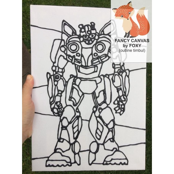 

kanvas lukis anak gambar BUMBLE BEE TRANSFORMERS