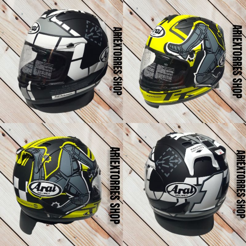 HELM SUPER COPY ARA* RX-7 RR5 | IOM TT| VINALES | BLACK GLOSSY| SAMURAI |ARA* CLONE 1:1