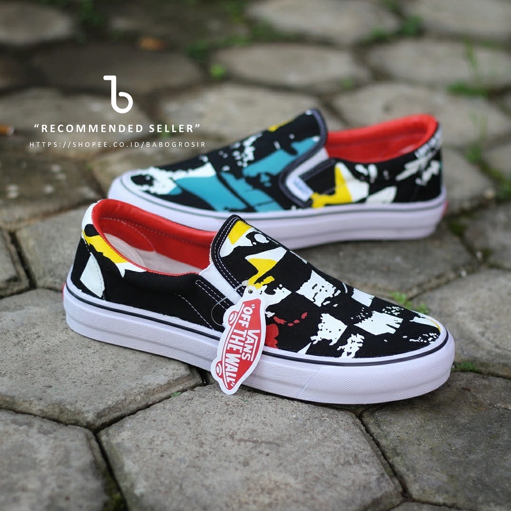 PROMO Sepatu Slip On Pria dan Wanita | Vans Slip On SF V66 Zine Premium TOP Quality