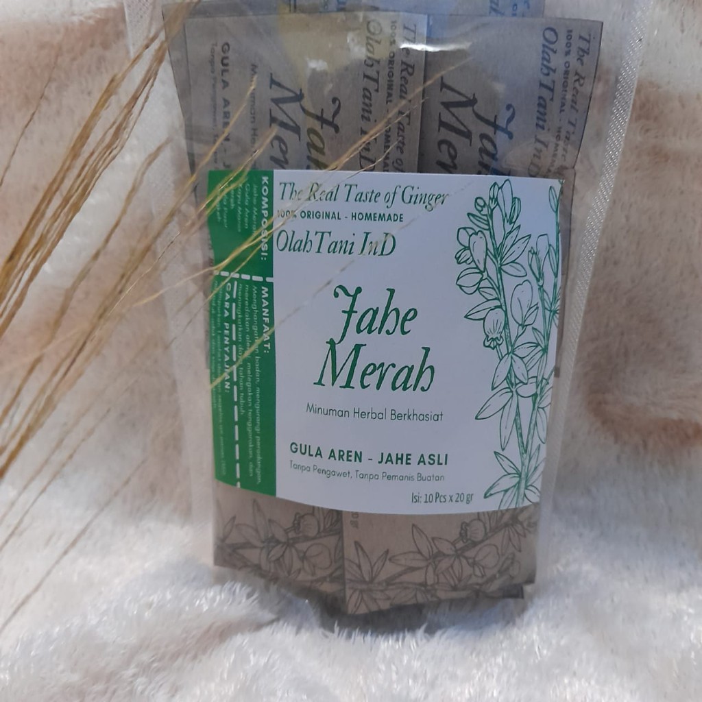 

Olah Tani InD - Jahe Merah + Gula Aren Asli - @20 gr x 10 Pcs