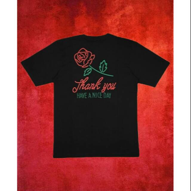 KAOS CHINATOWN MARKET ROSE BLACK PREMIUM HIGH QUALITY HYPEBEAST