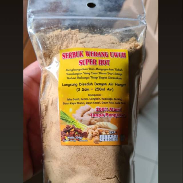 

Wedang uwuh serbuk jahe super pedas HOT