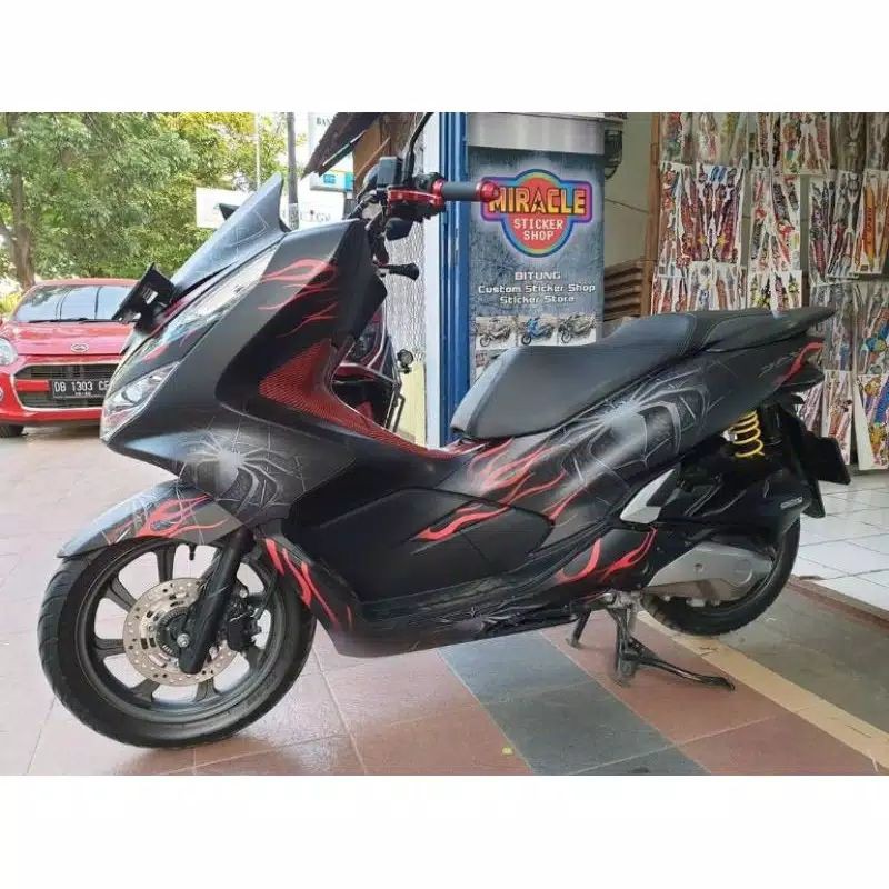 Decal FullBody Honda PCX Spiderman Elegant