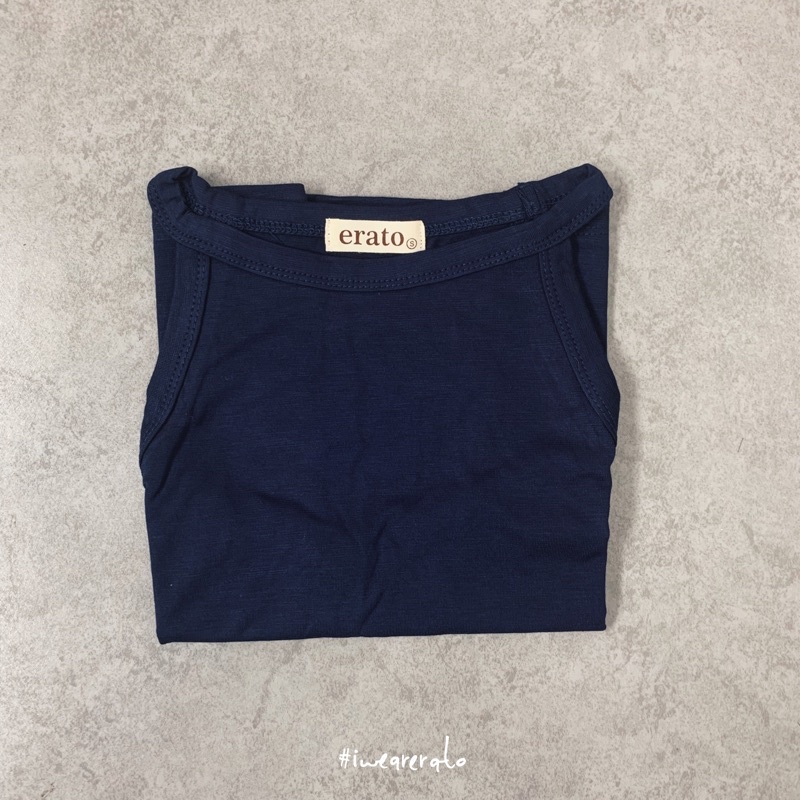 ERATO - Athela Crop Tank Top / Atasan Wanita-Navy