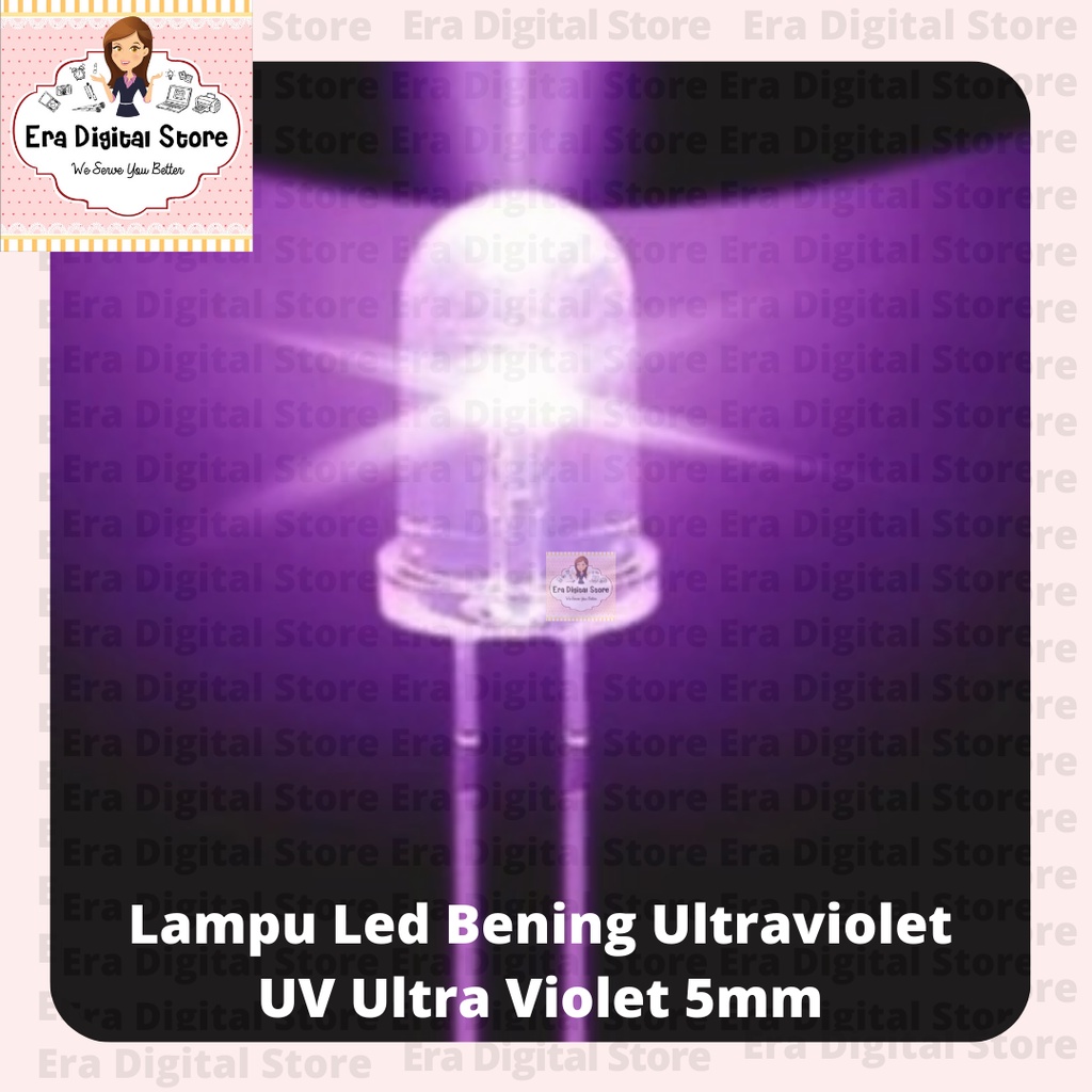 Jual Lampu Led Bening Ultraviolet UV Ultra Violet 5mm | Shopee Indonesia