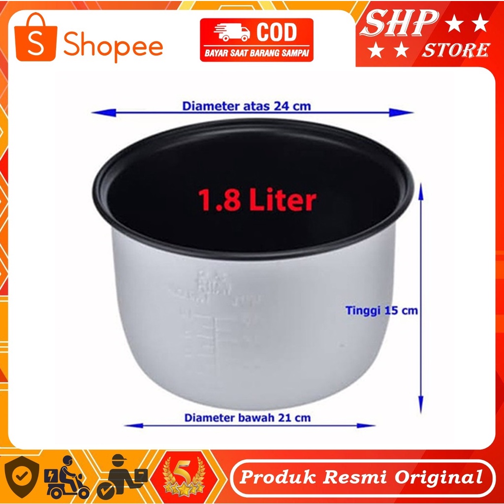 PANCI RICE COOKER MIYAKO 1,8 LITER ANTI LENGKET