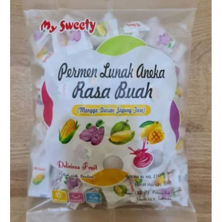

PERMEN LUNAK ANEKA RASA BUAH | DELICIOUS FRUIT My Sweety | 360gram