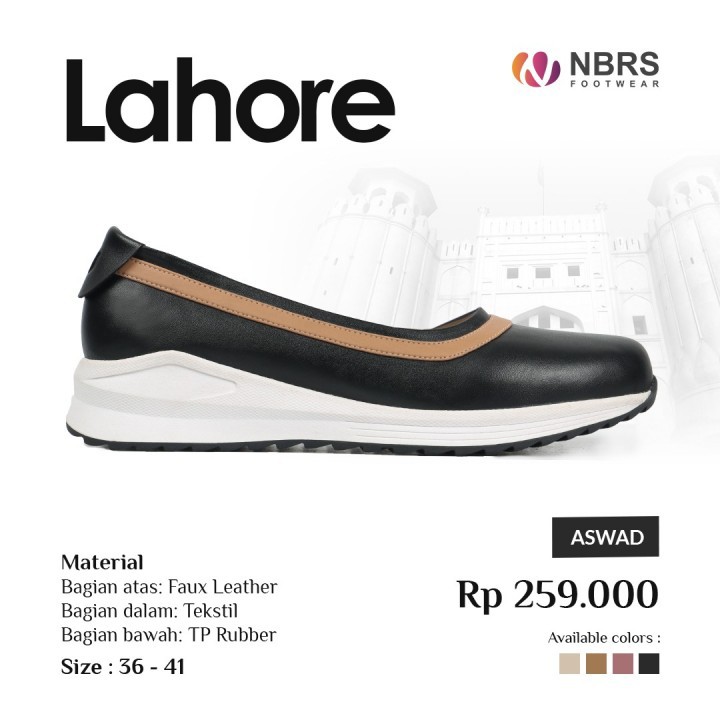 Nibras Footwear Sepatu Lahore wanita Casual kekinian ootd polos