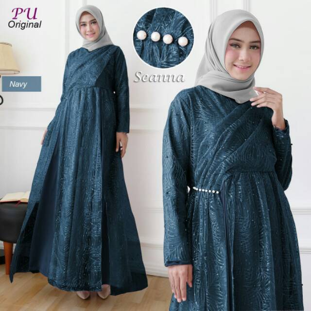 Gamis Pesta Mewah Seanna Dress Pesta Muslimah