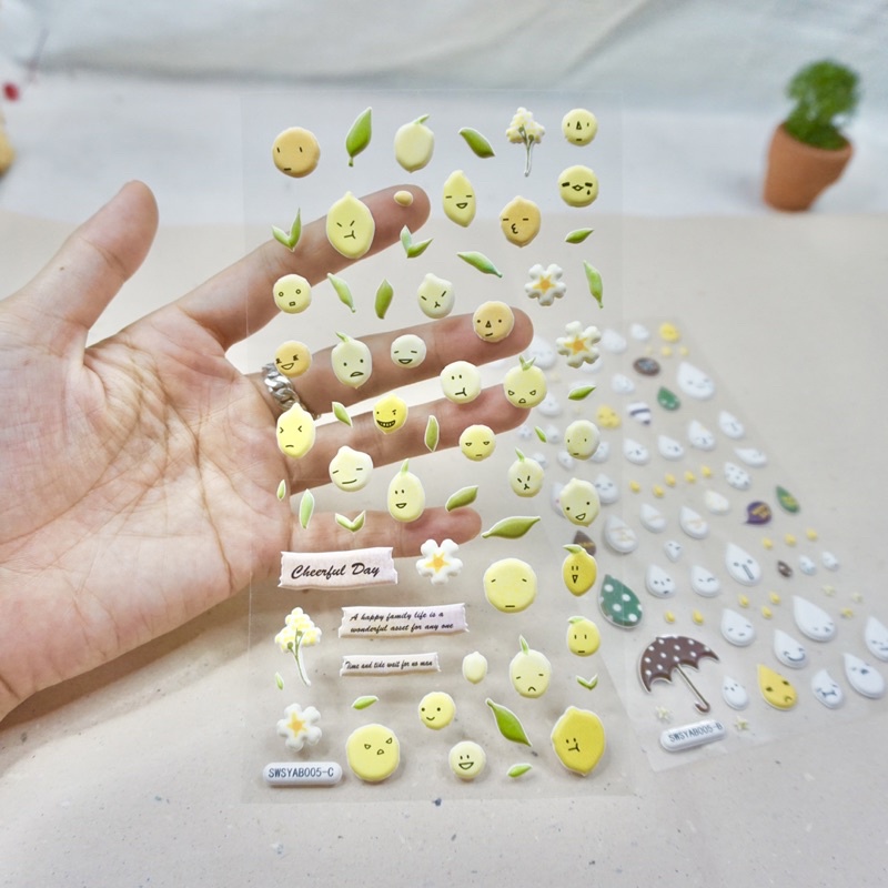 

[STICKER] Clear Kawaii Sticker Deco Waterproff