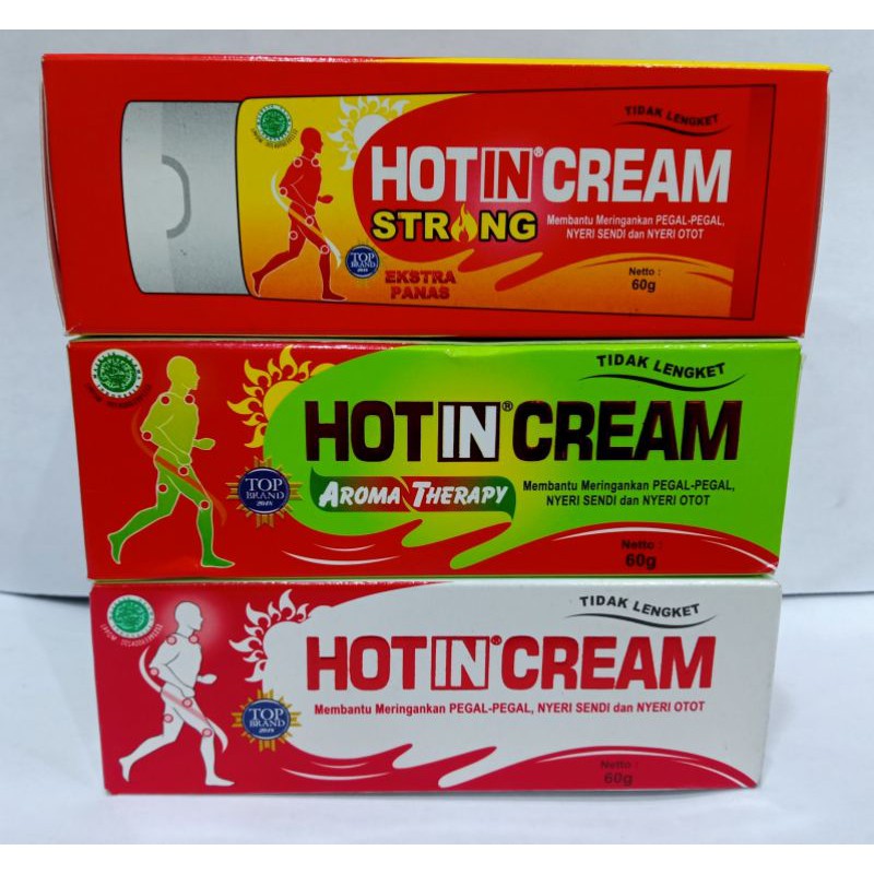 Hotin Cream Tube 60 Gram / Meringankan Pegal-pegal / Nyeri Sendi / Nyeri Otot / Hot In Cream