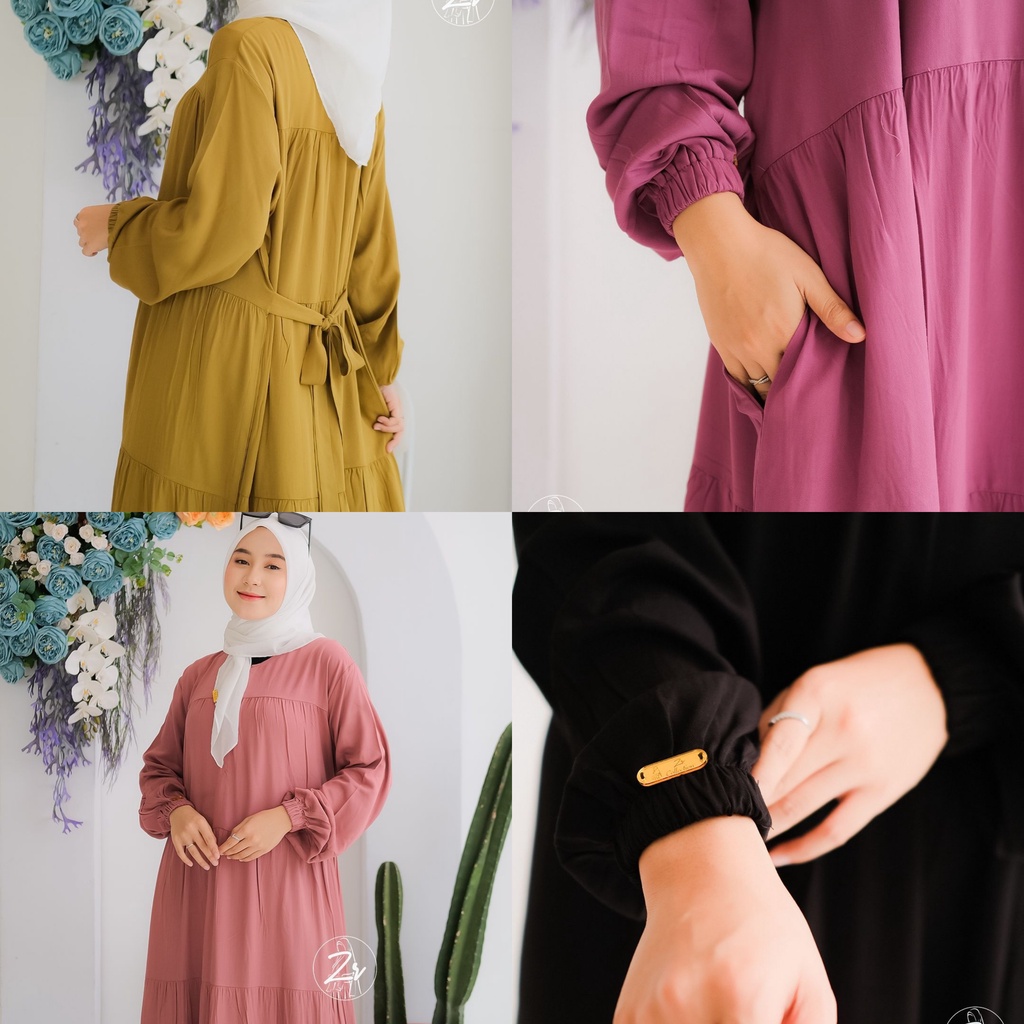 GAMIS CRINGKEL RAISA ORI ZR &amp; DRESS KATUN TWILL AFINA AFIKAH ORI ZR SUPER ADEM ootd kondangan ramadhan lebaran liburan casual