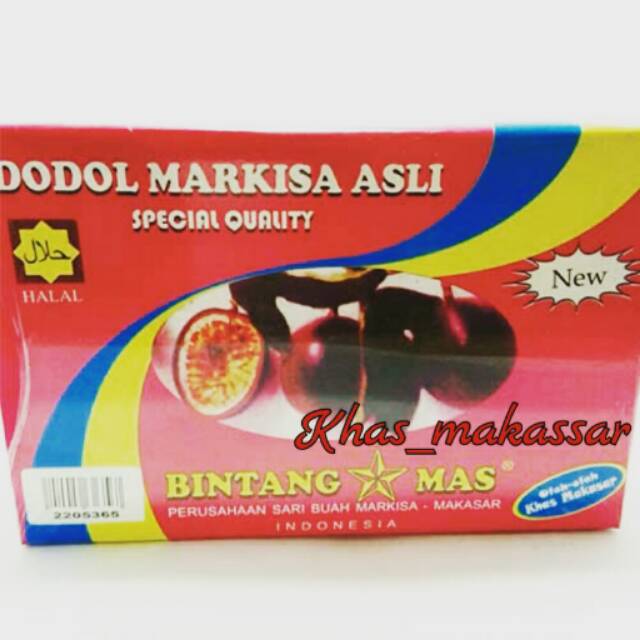 

Dodol markisa 250 gr"bintang mas"khas makassar