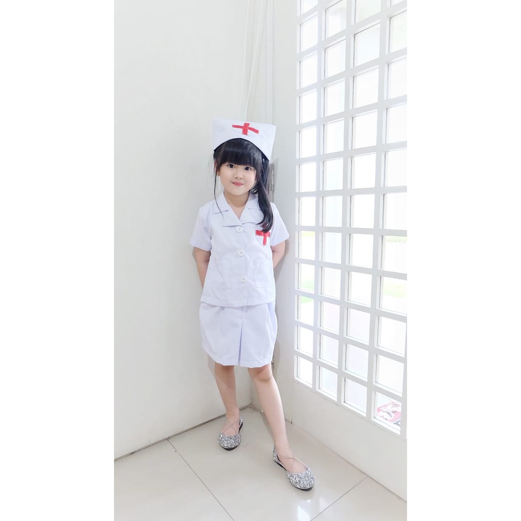 KOSTUM DOKTER ANAK PEREMPUAN (READY STOCK)