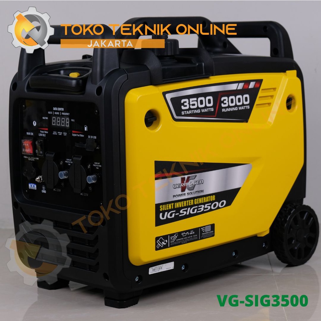 Genset Inverter Silent / Generator Inverter - 2000 Watt - VERMOGEN